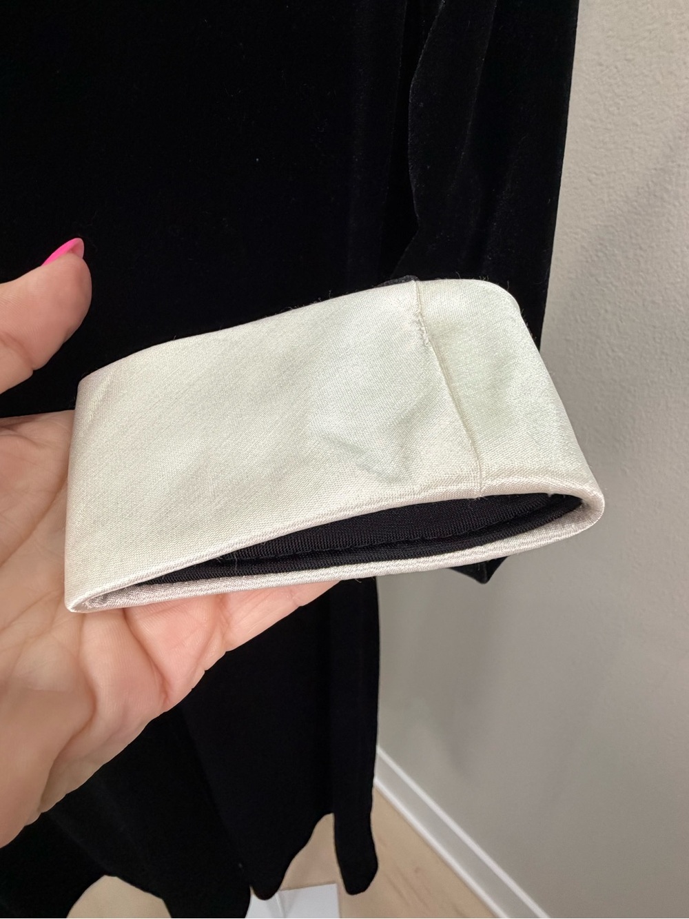 Vintage 90s Ronni Nicole by Ouida - Black Velvet - Size 10 - Picture 5 of 6